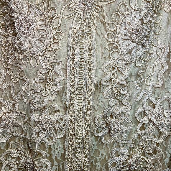 Sue Wong Nocturne Dress Soutache Embroidered Lace - Picture 15 of 16